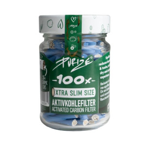 Filtry węglowe Purize Xtra Slim 5,9 mm 100szt. Niebieskie