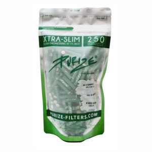 Filtry węglowe Purize Xtra Slim 5,9 mm 250szt. Zielone