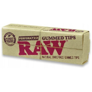 Filterki RAW perforated Gummed Tips 33szt