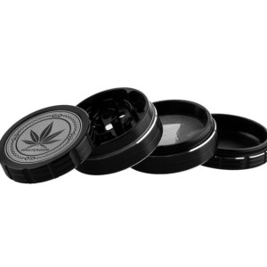 Młynek Grinder Amsterdam 4 częściowy Czarny -  50 mm