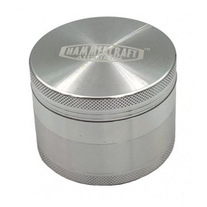 Młynek Grinder Hammercraft 4 częściowy Silver -  63 mm