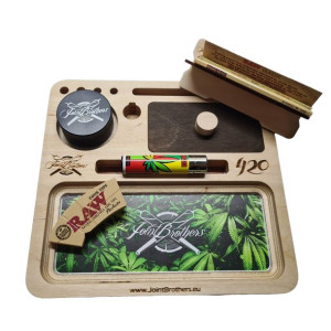Zestaw Rolling Board 420 – bibułki , młynek, filterki, zapalniczka