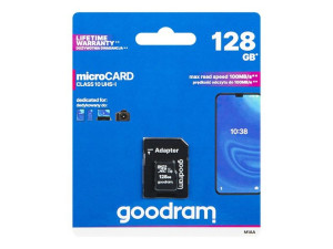 66-279  Karta microsdxc 128gb+ad.sd cl10 goodram