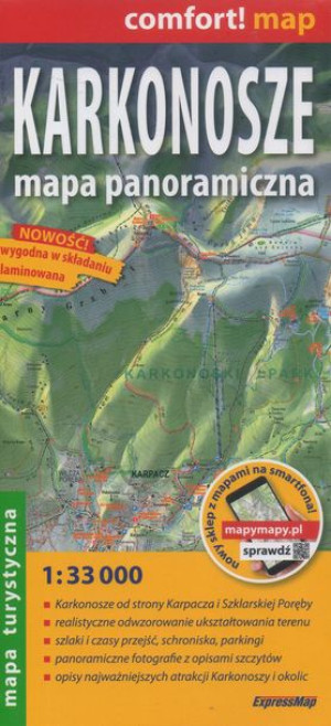 Karkonosze Panorama Mapa Laminowana Exp 2022