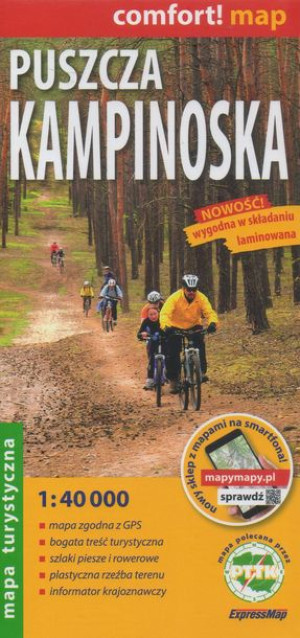 Puszcza Kampinoska Mapa Laminowana 2022
