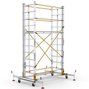 Rusztowanie aluminiowe TeleSafe 45x155cm S006 6.45m Komplet