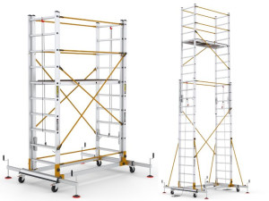 Rusztowanie aluminiowe jezdne Cagsan TeleSafe S005 5.85m