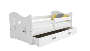 Łóżko dziecięce Miki 160X80 B1 księżyc i gwiazdki