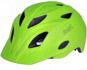 Kask rowerowy zielony rozmiar S oświetlenie LED