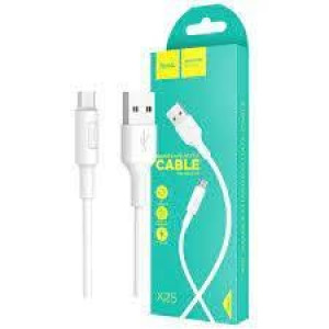 Kabel 1m Hoco 2a Micro X25 Biały