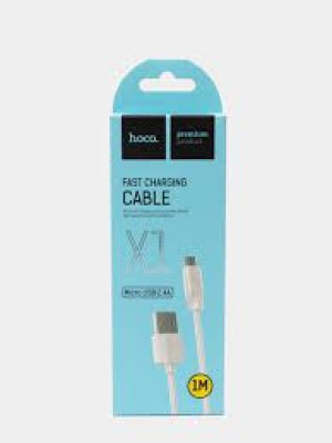 Kabel 1m Hoco X1 Micro 2.4a Biały
