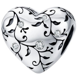 CHARMS SREBRNE SERCE srebro 925 koralik zawieszka CH052