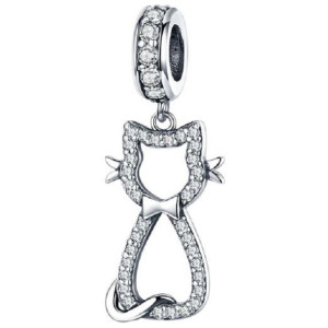 CHARMS KOT KOTEK do zawieszka srebro 925 koralik CH054
