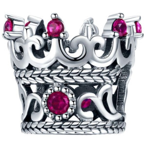 CHARMS srebro 925 KORONA zawieszka koralik CH073