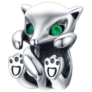 CHARMS srebro 925 LISEK zawieszka koralik CH077