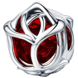 CHARMS srebro 925 RÓŻA zawieszka koralik beads CH085