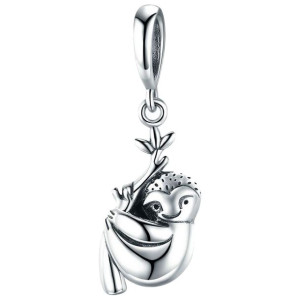 CHARMS srebro 925 LENIWIEC zawieszka koralik beads CH087