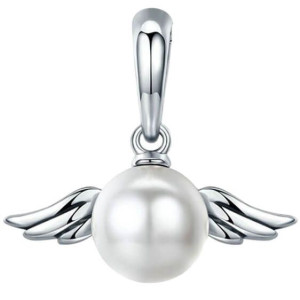 CHARMS srebro 925 PERŁA SKRZYDŁA zawieszka koralik CH105