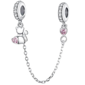 Charms Łańcuszek Zabezpieczenie S925 koralik 925 CH109