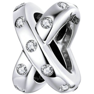 CHARMS zawieszka srebro 925 koralik cyrkonie S925 CH114