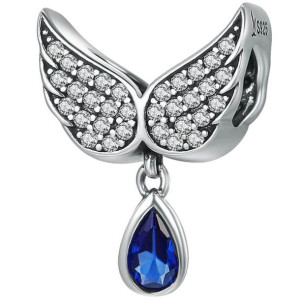 CHARMS SKRZYDŁA srebro 925 koralik zawieszka S925 CH133