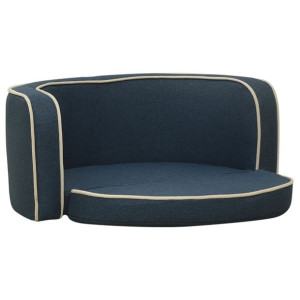Rozkładana sofa dla psa, niebieska, 76x71x30 cm, l