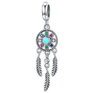 CHARMS ŁAPACZ SNÓW srebro 925 zawieszka koralik CH062