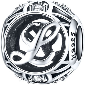Charms LITERA L Koralik zawieszka srebro beads pr 925