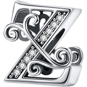 Charms LITERKA Z Zawieszka koralik srebro beads pr 925