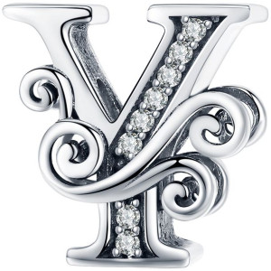 Charms LITERKA Y Zawieszka koralik srebro beads pr 925