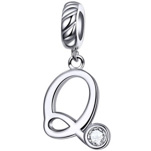 Charms Literka Q Zawieszka koralik srebro beads pr 925