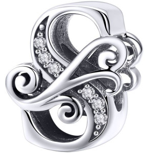 Charms LITERKA S Zawieszka koralik srebro beads pr 925