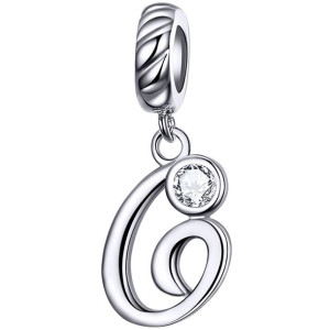 Charms Literka G Zawieszka koralik srebro beads pr 925