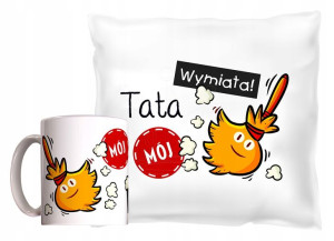 ZESTAW Kubek + Poduszka na Dzień Taty Ojca PREZENT