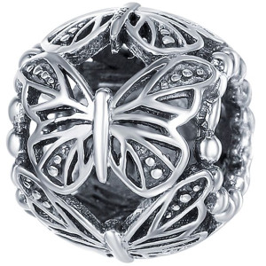 Charms MOTYLEK zawieszka koralik beads srebro pr 925