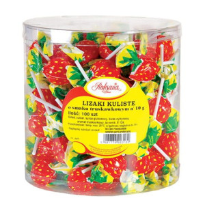 Lizaki Kuliste O Smaku Truskawki 100szt Op. 1kg