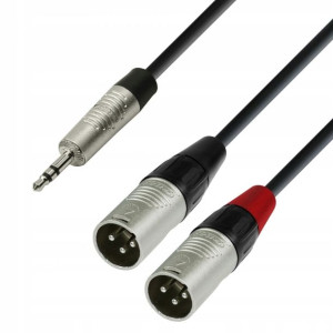 Adam Hall K4ywmm0180 - Kabel Mini Jack/2xxlr 1,8m