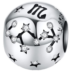 Charms znak zodiaku SKORPION Zawieszka koralik beads srebro pr 925