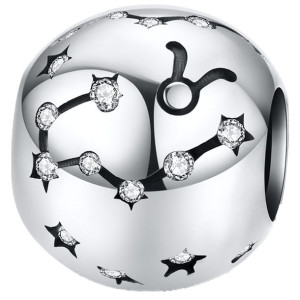 Charms Znak Zodiaku - Byk koralik beads srebro pr 925