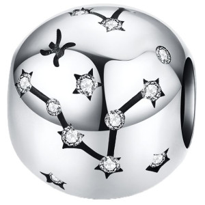 Charms Znak Zodiaku - Ryby koralik beads srebro pr 925