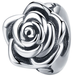 Charms koralik STOPER RÓŻA koralik beads srebro pr 925