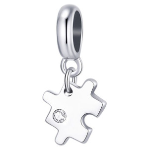 Charms koralik PUZZEL Zawieszka koralik beads srebro pr 925