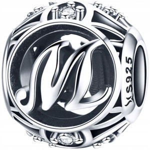 CHARMS LITERKA M zawieszka koralik S925 CH324