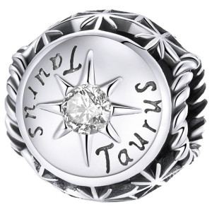 Charms znak zodiaku BYK zawieszka koralik beads srebro pr 925
