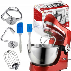 Robot Kuchenny Planetarny Mikser Turbotronic Moc 2000W Misa 5L Czerwony