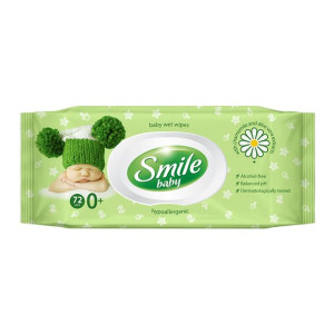 Chusteczki nawilżane dla dzieci 72szt SMILE BABY ULTRASOFT