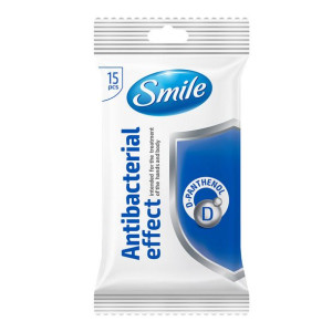 Antybakteryjne chusteczki nawilżane 15 szt. SMILE