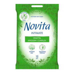 NOVITA Chusteczki do higieny intymnej 15 szt.