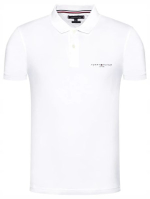 Koszulka polo męska biała slim fit TOMMY HILFIGER