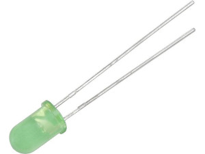 6024                 Dioda led  5mm ( zielona matowa )